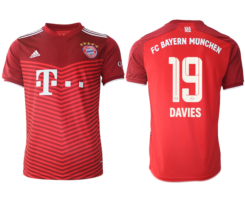 Men 2021-2022 Club Bayern Munich home aaa version red #19 Soccer Jersey->bayern munich jersey->Soccer Club Jersey